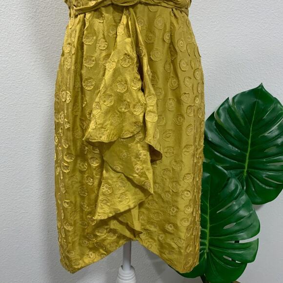 BHLDN | Quillaree Tethered Dots Dress Yellow Size 2 NWOT - Picture 7 of 12